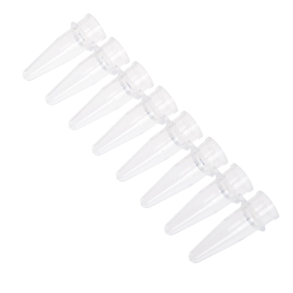 Celltreat 230451 TUBE & CAP, PCR 8-Strip Tube & Dome Cap, Non-sterile (Tubes and Caps Packed Separately),  0.2mL, 125/pk
