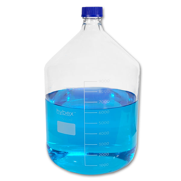 Benchmark Scientific B3000-10L hybex™ Media storage bottle, 10L with standard (GL45) blue cap, 1/ea.