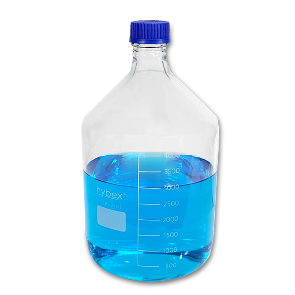 Benchmark Scientific B3000-5L hybex™ Media storage bottle, 5L with standard (GL45) blue cap, 1/ea.