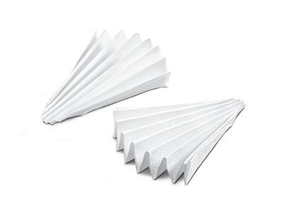 Sartorius FT-4-606-125 Diatomaceous Earth Filter Paper, Grade 470, Folded, 125 mm, 100/pk