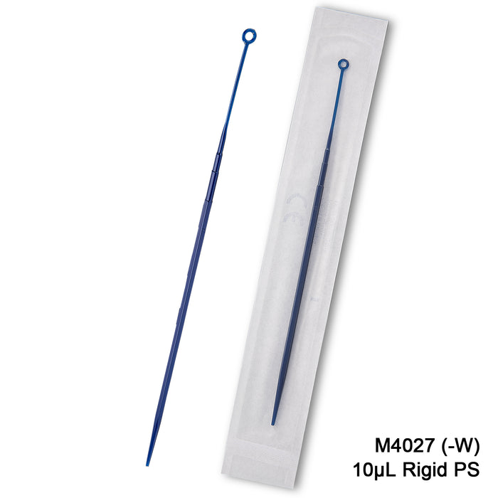 MTC Bio M4027-W Inoculating loops, rigid PS, sterile, individually wrapped, 10µl, 1000/pk