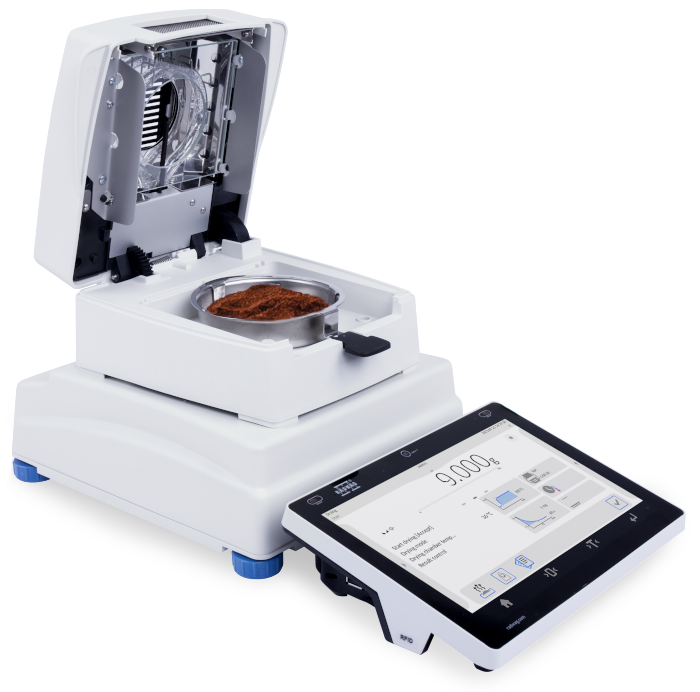 Radwag MA 50.5Y.IC ELLIPSIS 5Y SERIES Moisture Analyzer, ø90, h= 8mm, 50 g x 1 mg/ 0.001%