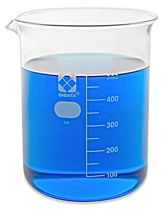 Heathrow Scientific 10020-50A SIBATA Glass Beaker, 50 mL, 10/pk