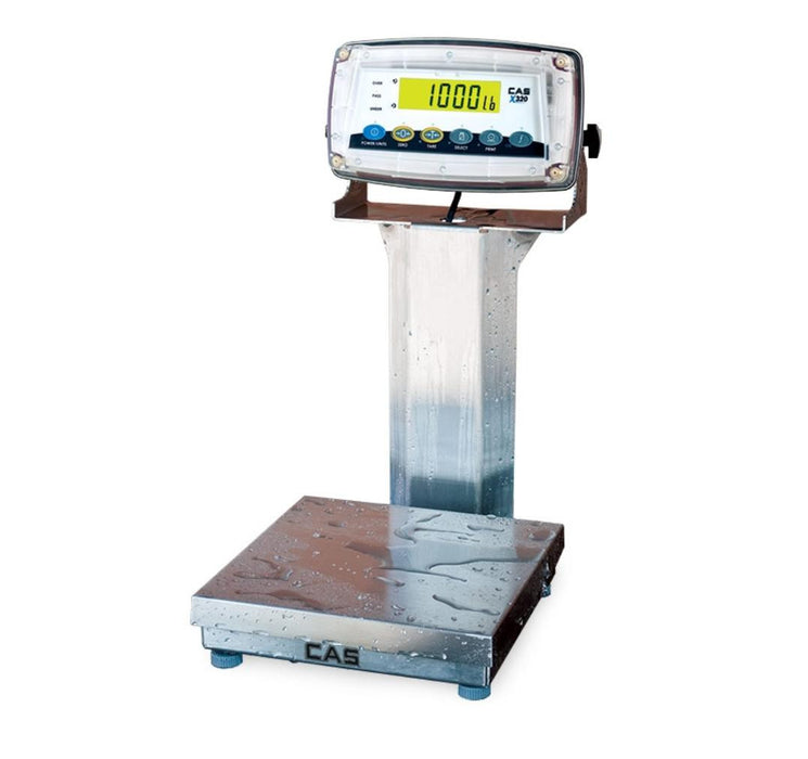 CAS EX-15200 Extreme Washdown Checkweighing Scale, 15" x 15", NTEP, 200 lb x 0.05 lb