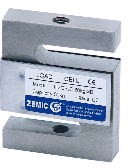 Zemic H3G (2Klb-2.5Klb) Nickel Plated Alloy Steel S-type Load Cell, OIML approved