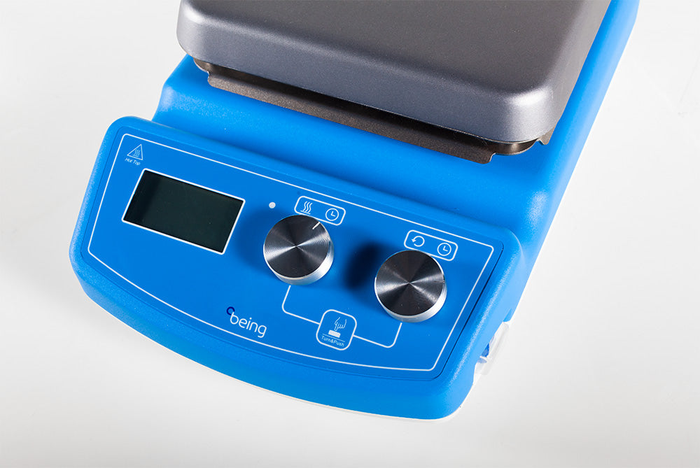 Being BMS-09A12 BMS Series Magnetic Hot Plate Stirrer with Sample Temperature Probe, 12L