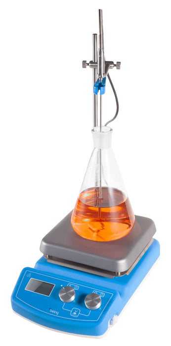 Being BMS-09A5 BMS Series Magnetic Hot Plate Stirrer with Sample Temperature Probe, 5L