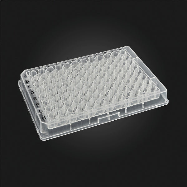 MTC Bio D3096-01S OptiWell™ Deep Well Plate, 96 Round Well, 0.36mL, 14.75mm height, V-bottom, Black Alphanumeric Printing PP, Sterile, 10 bags of 10 pieces, 100 / CS