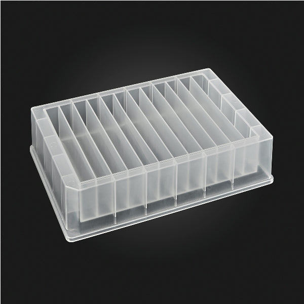 MTC Bio D3390-12S OptiWell™ Reservoir, 180mL, 12 Channel, PP, Sterile, 31.5mm height, 10 bags of 5 pieces, 50 / CS