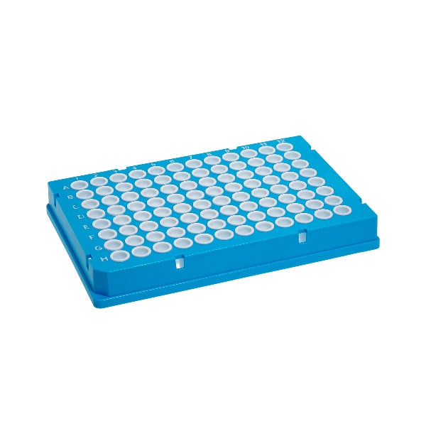 MTC Bio P9096-FSW SureFrame™ Two-Component PCR Plate, 96-Well, Fully Skirted PC Frame, 0.15mL, Low Profile, White PP Wells, 50/pk