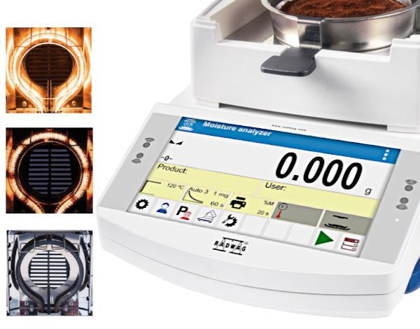 Radwag MA 110.X7.IC.A Moisture Analyzer, 110 g x 1 mg, 0.001%
