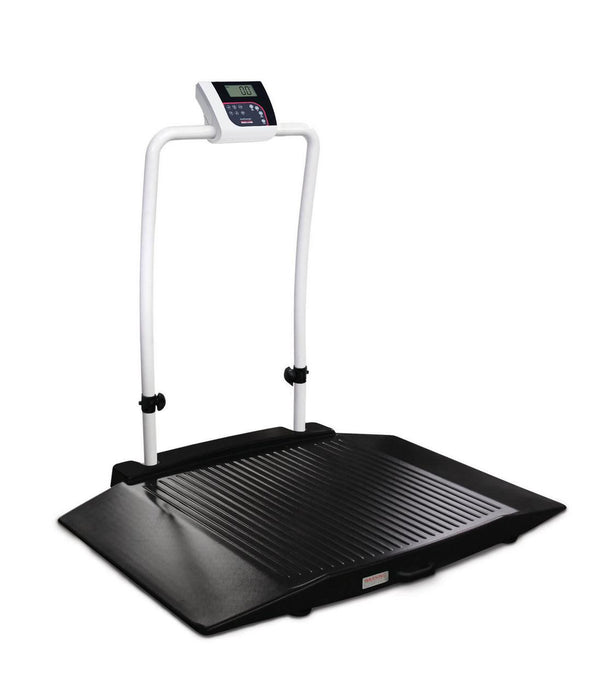 Ricelake 350-10-3BLE Healthweigh Dual-Ramp Wheelchair Scale, Foldable, Bluetooth, 1000 lb x 0.2 lb
