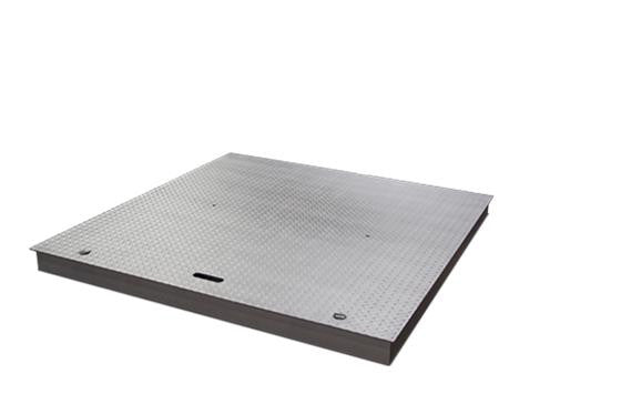 Ricelake 175696 RoughDeck QC-X Quick Clean Stainless Steel Floor Scale, Diamond Tread Top Plate, 5' x 5', 5000 lb