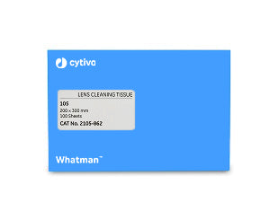 Whatman 2105-841 Lens Cleaning Tissue, 100mm x 150mm, Grade 105 (25 wallets of 25 sheets), 25/pk