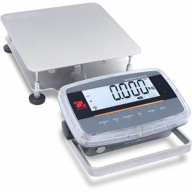 Ohaus 30575562 i-D61PW12K1R5 Washdown Bench Scale for Industrial, 12500 g × 1 g