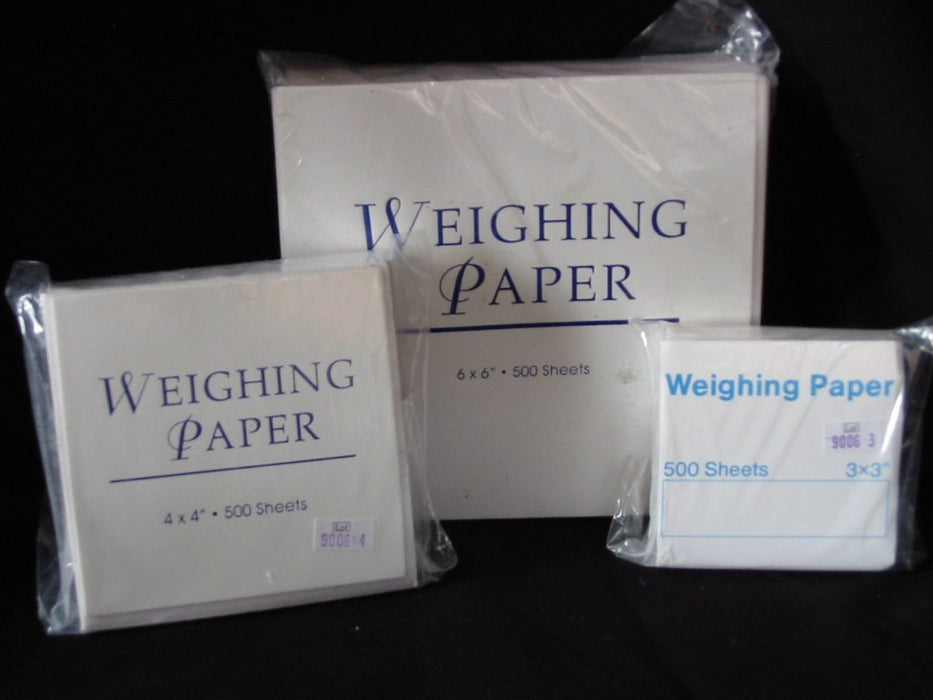 GLASSINE WEIGHING PAPER 12" X 12" (PN: 80046) 500/Pack