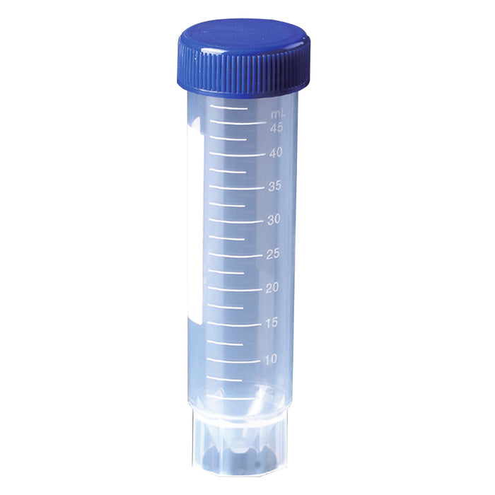 MTC Bio C2605 Centrifuge Tube, 50mL, PP, sterile, free standing, flat screw cap, 20 bags of 25 tubes, 500/cs