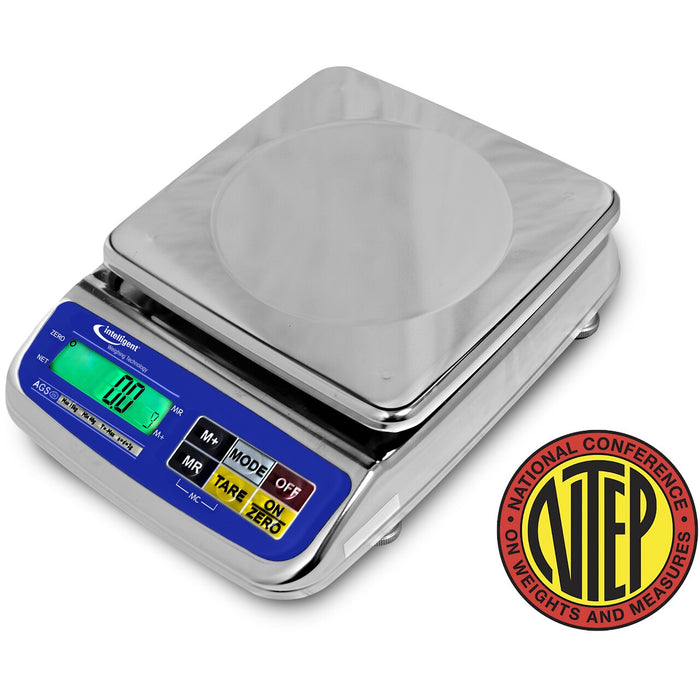 Intelligent Weighing AGS-3000BL Toploading Bench Scale, 6.6 lb Capacity, 0.002 lb Readability