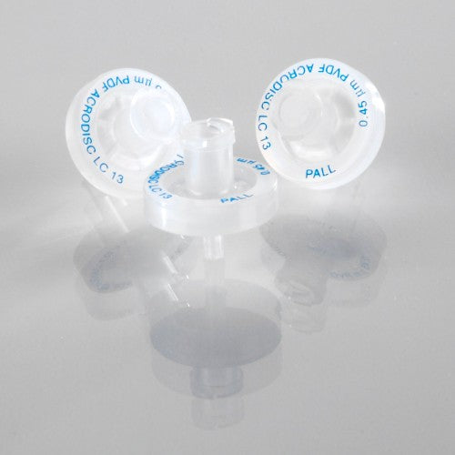 PALL 4450 Acrodisc Syringe Filters with PVDF Membrane - 0.2 µm, 13mm, minispike outlet (100/pkg 300/cs)