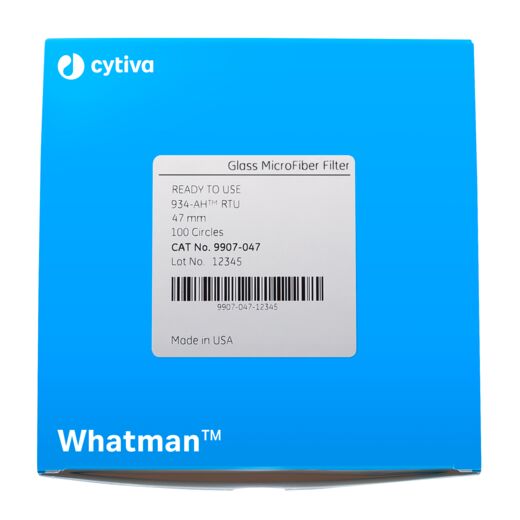 Whatman 9907-024 Filter Circles, 42.5mm Dia, Grade 934-AH RTU, 100/pk