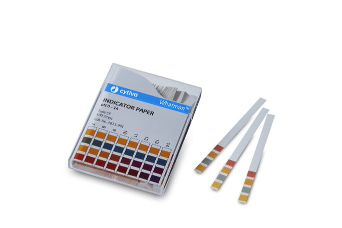 Whatman 10362010 Universal Indicator Papers, PANPEHA Plus Nonbleeding Strips, pH Range 2-9, 100/pk