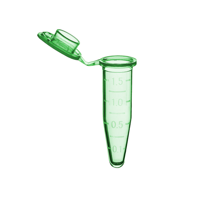 MTC Bio C2000-G SureSeal S MicroCentrifuge Tubes w/ cap, 1.5ml, green, sterile, 500 pk