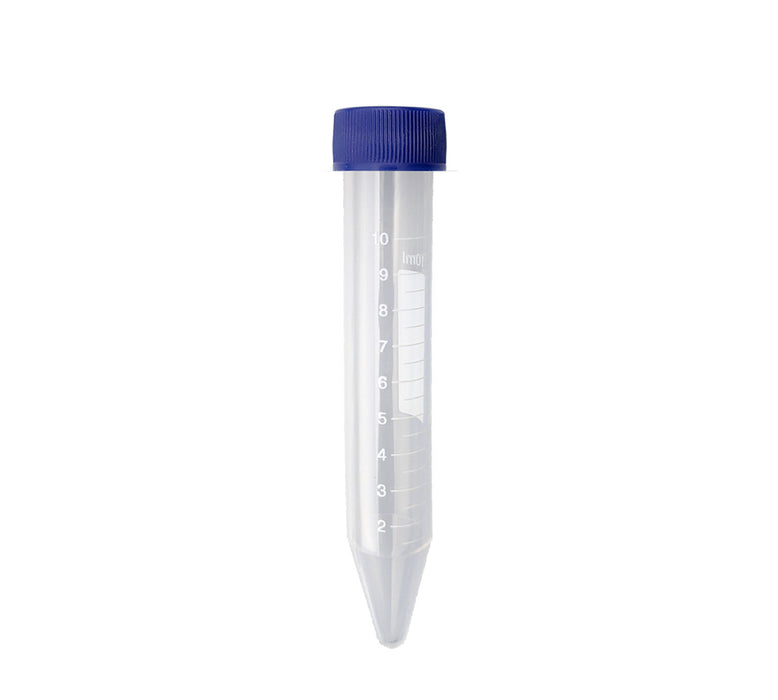 MTC Bio C2410 Centrifuge Tube, 10mL, PP, sterile, flat screw cap, 20 bags of 50 tubes, 1000/cs