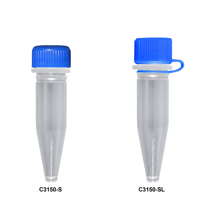 MTC Bio C3150-SL Loop-cap 1.5mL Microtube, 10 bags of 100 tubes, 1000/cs