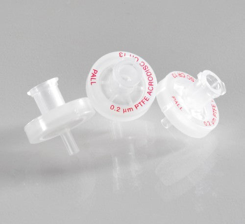 PALL 4542 Acrodisc Syringe Filters with PTFE Membrane - 0.2 µm, 13mm, male slip luer outlet (1000/pkg)