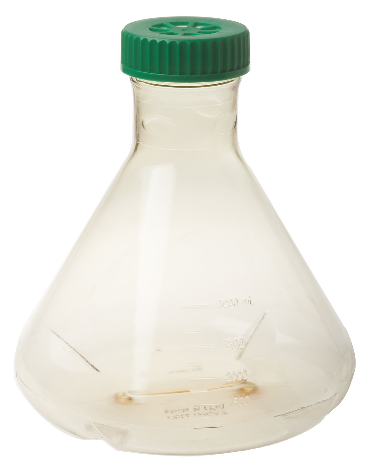 CELLTREAT 229875 3L Fernbach Flask, Vent Cap, Baffled Bottom, Sterile ...