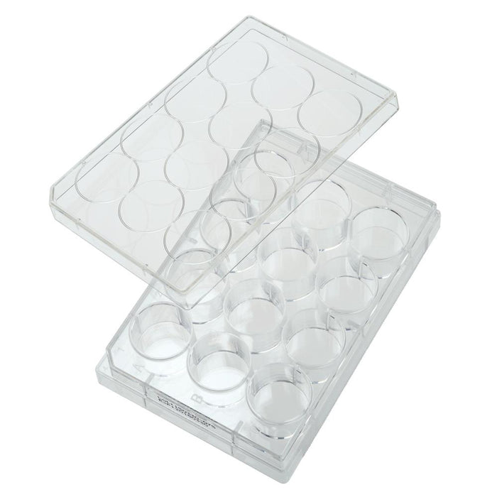 CELLTREAT 229112 12 Well Tissue Culture Plate with Lid, Individual, Sterile (100/pk)