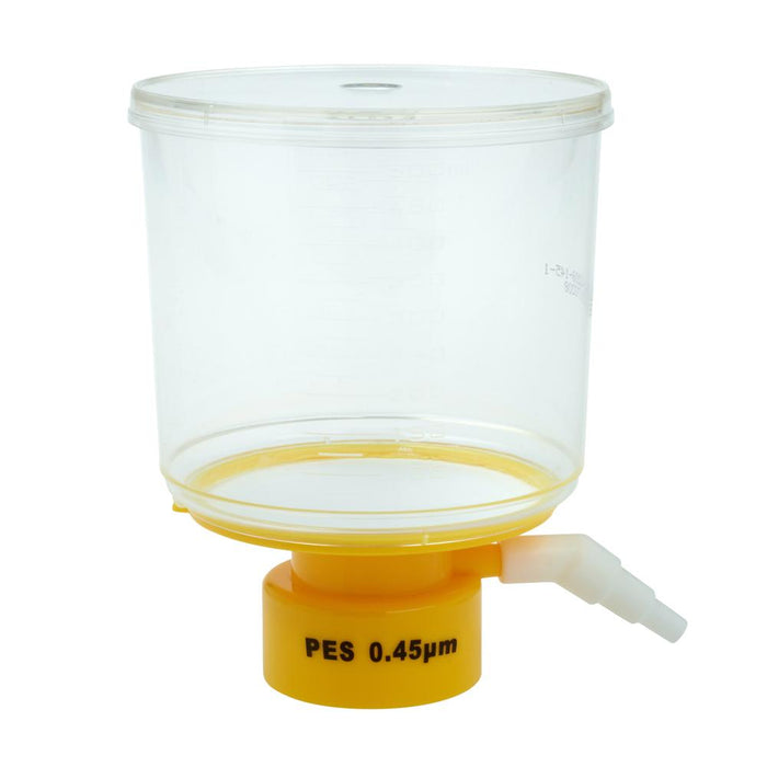 CELLTREAT 229713 500mL Bottle Top Filter, PES Filter Material, 0.45Î¼m, 75mm, Sterile (24/pk)