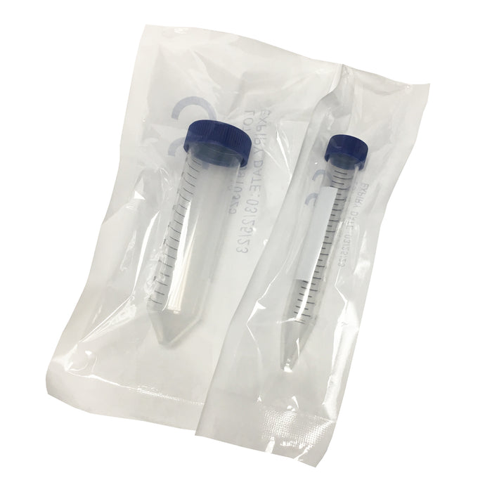 MTC Bio C2615-W Centrifuge Tube, 15mL, PP, sterile, individually wrapped, 300/cs