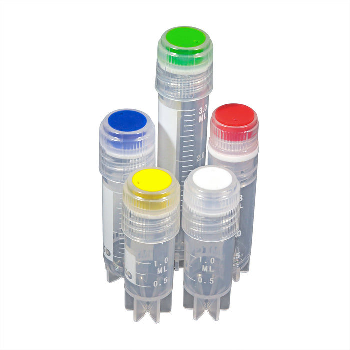MTC Bio V5809-A Cap inserts for cryogenic vials, assorted colors, 500/pk
