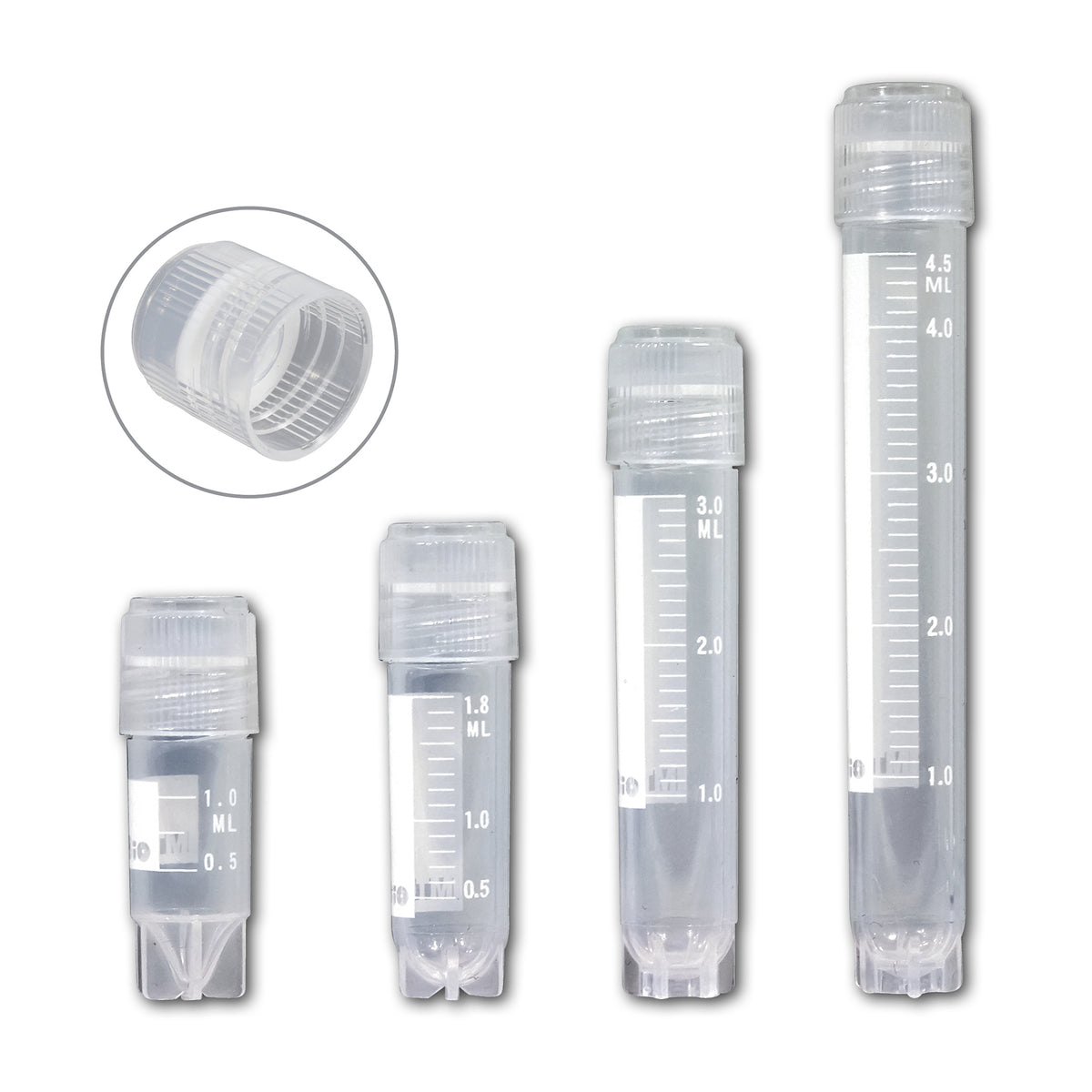 MTC Bio V3802 Externally Threaded Cryogenic Vials, 2mL, sterile, 500/c ...