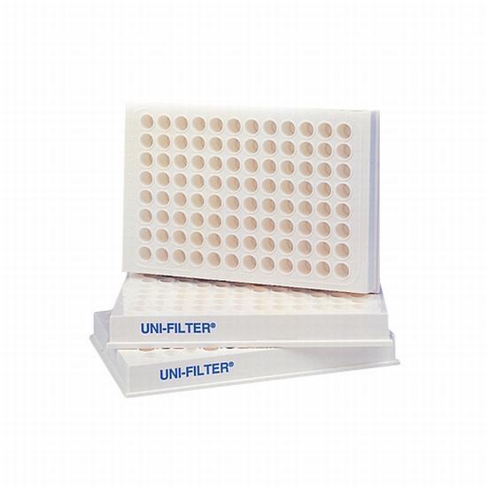 Whatman 7700-2808 Microplate, 96 Well, 800 microliter Volume, Clear Polystyrene, 0.45 micrometer Cellulose Acetate, Long Drip Director, 25/pk