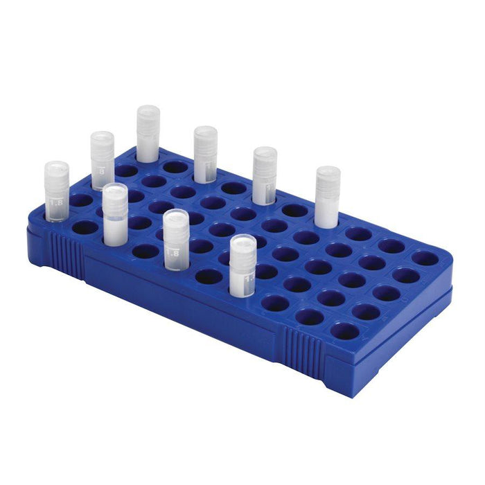 Heathrow Scientific HS23229B True North Cryogenic Vial Rack 50-Place, pk4, Blue