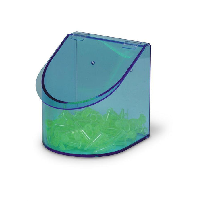 Heathrow Scientific 23412 Single Compartment Benchtop Dispensing Bin, Blue