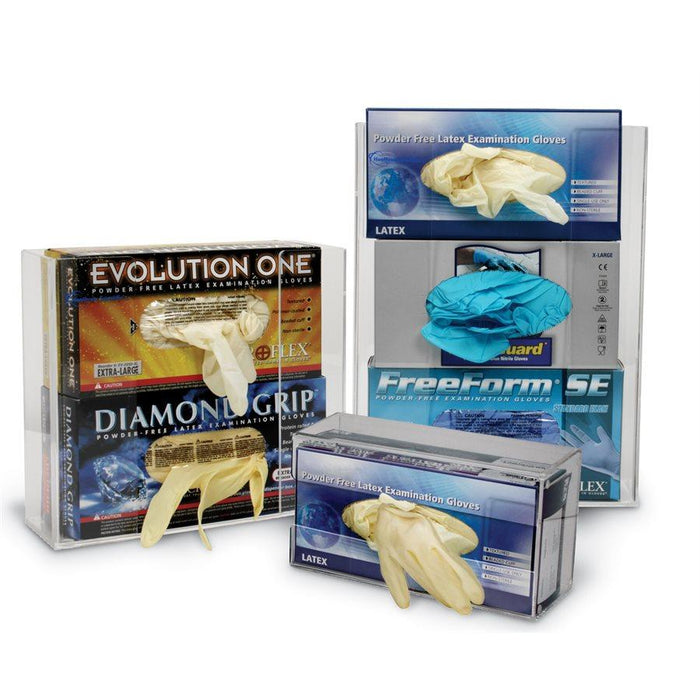 Heathrow Scientific 23471C 3-Glove Box Holder Acrylic, Clear
