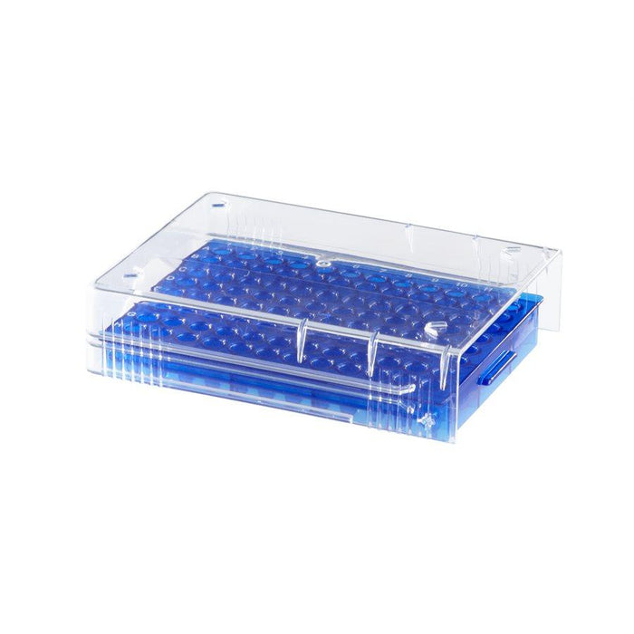 Heathrow Scientific 120539 Low Temp PCR® Rack, 96 well, Blue