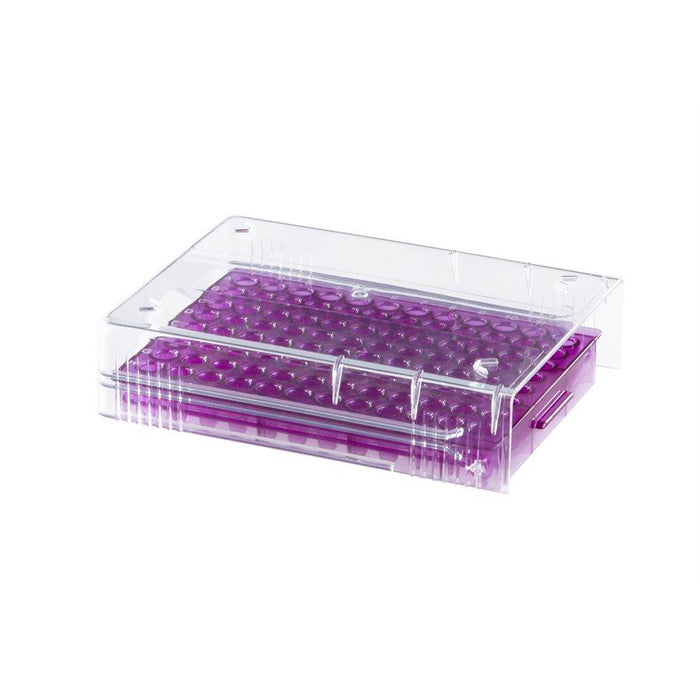 Heathrow Scientific 120541 Low Temp PCR® Rack, 96 well, Purple