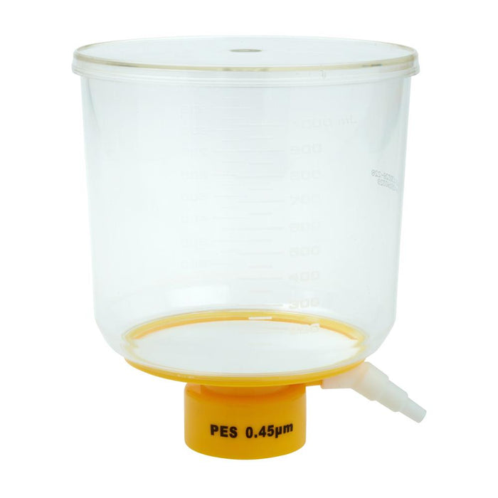 CELLTREAT 229714 1000mL Bottle Top Filter, PES Filter Material, 0.45μm, 90mm, Sterile (24/pk)