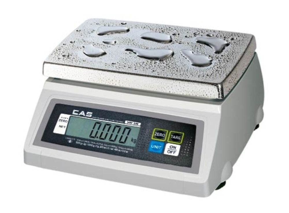 CAS SW-1W10DD Dual Range Portion Control Washdown Scale, SW-1W Series ...